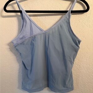 Halara Built-In Bra Athletic Tank Top Blue Cami Athleisure Size M